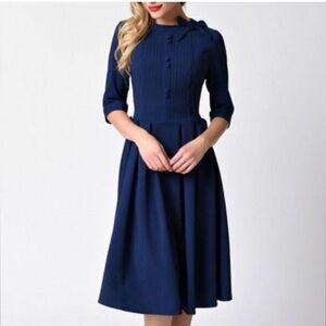 Hell Bunny Navy Dress